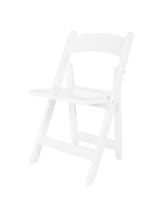 White Folding chair